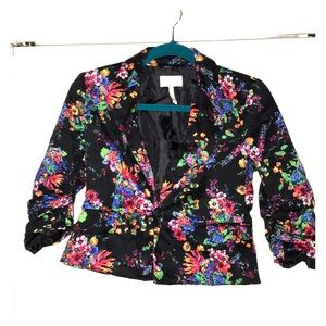 Laundry by Shelli Segal Floral Cropped Blazer